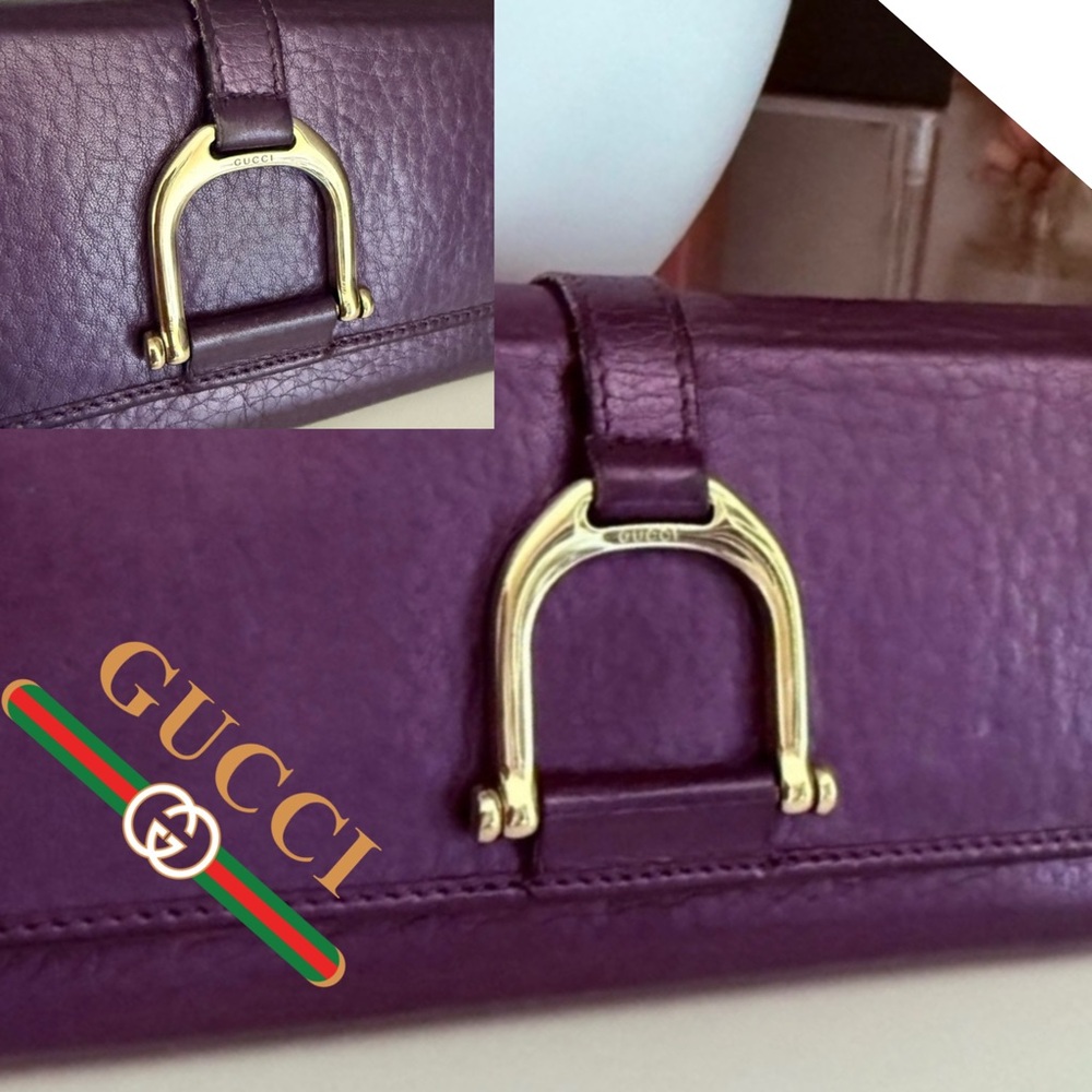 Gucci Abbey Continental leather wallet in nebula, purple - Picture 15 of 15